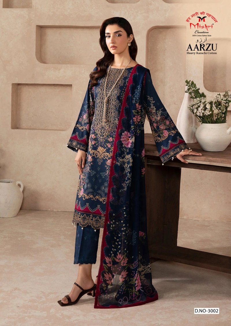 Aarzu Vol 3 By Mishri Cotton Readymade Pakistani Suits 